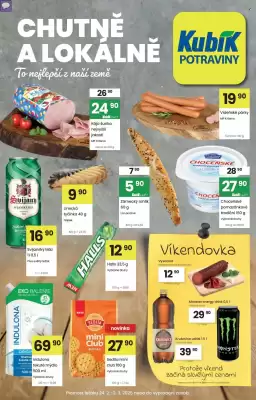 Kubík potraviny leták