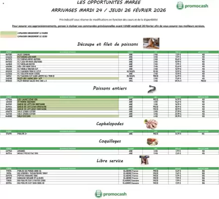 Catalogue Promocash (valable jusqu'au 26-02)