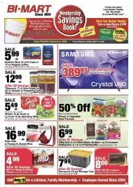 Bi-Mart weekly ad Page 1