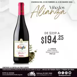 Folleto Bodegas Alianza Página 1