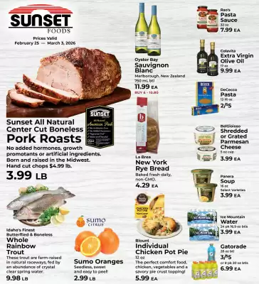 Sunset Foods weekly ad (valid until 3-03)