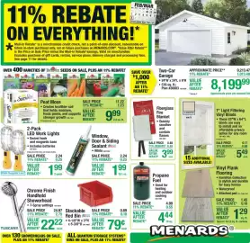 Menards weekly ad Page 1