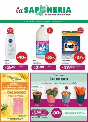 Volantino La Saponeria (valido fino al 18-03)