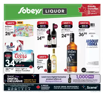 Sobeys Liquor flyer (valid until 4-03)