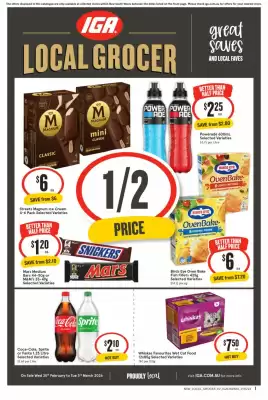 IGA catalogue (valid until 3-03)