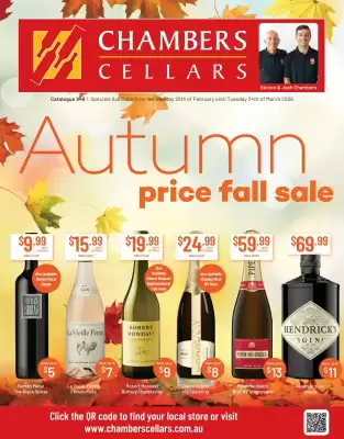 Chambers Cellars catalogue (valid until 24-03)