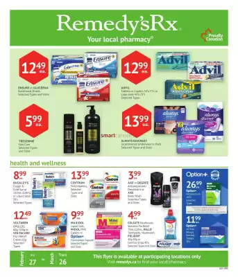 Remedy's RX flyer (valid until 26-03)