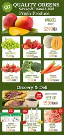 Quality Greens flyer week 9 Page 1