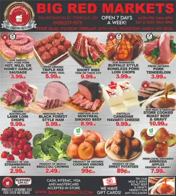 Big Red Markets flyer (valid until 4-03)