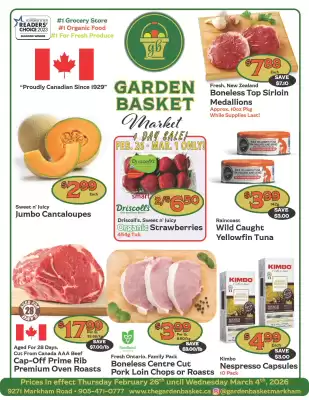 The Garden Basket flyer (valid until 4-03)