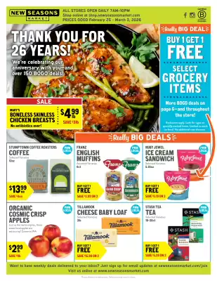 New Seasons Market weekly ad (valid until 3-03)
