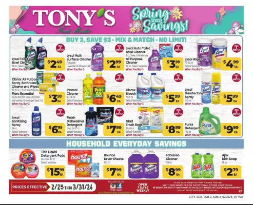 Tony’s Fresh Market weekly ad (valid until 31-03)