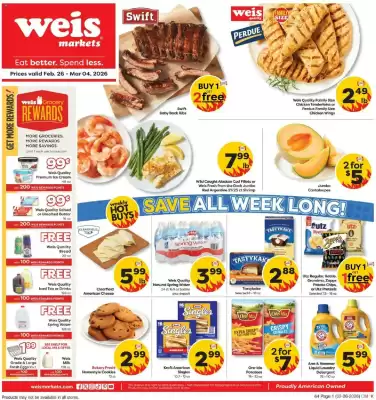 Weis Markets weekly ad (valid until 5-03)