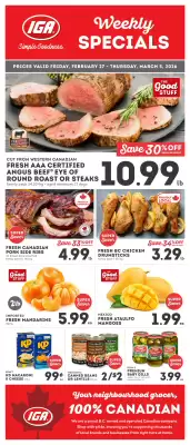 IGA flyer