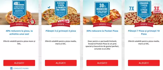 Catalog Domino's Pizza Pagină 1