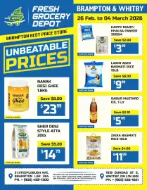 Fresh Grocery Depot flyer week 9 Page 1