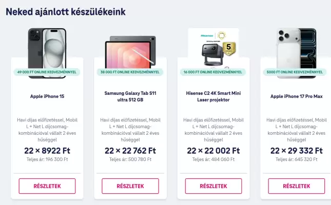 Telekom akciós újság (érvényes eddig: 4-03)