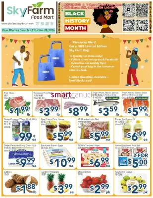 SkyFarm Food Mart flyer (valid until 5-03)
