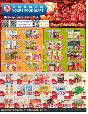Yours Food Mart flyer (valid until 5-03)