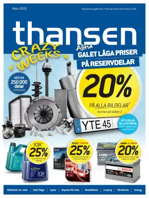 Thansen reklamblad (giltig till och med 20-03)