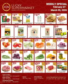 Lucky Supermarket flyer week 9 Page 1