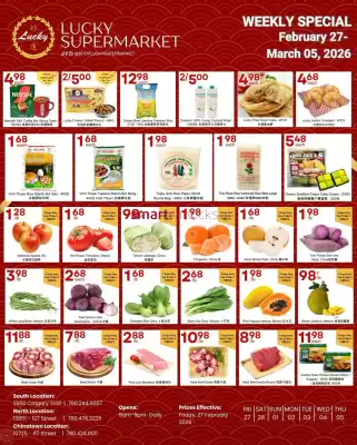 Lucky Supermarket flyer (valid until 5-03)