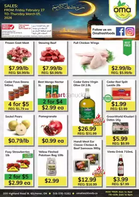 Oma Fresh Foods flyer (valid until 5-03)