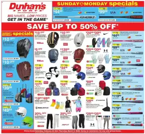 Dunham's Sports weekly ad week 9 Page 1