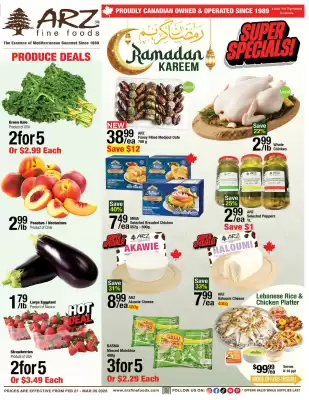 Arz Fine Foods flyer (valid until 5-03)