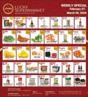 Lucky Supermarket flyer (valid until 6-03)