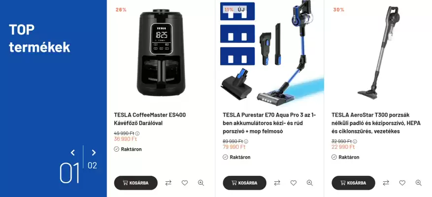 TeslaRobot akciós újság (érvényes eddig: 5-03)