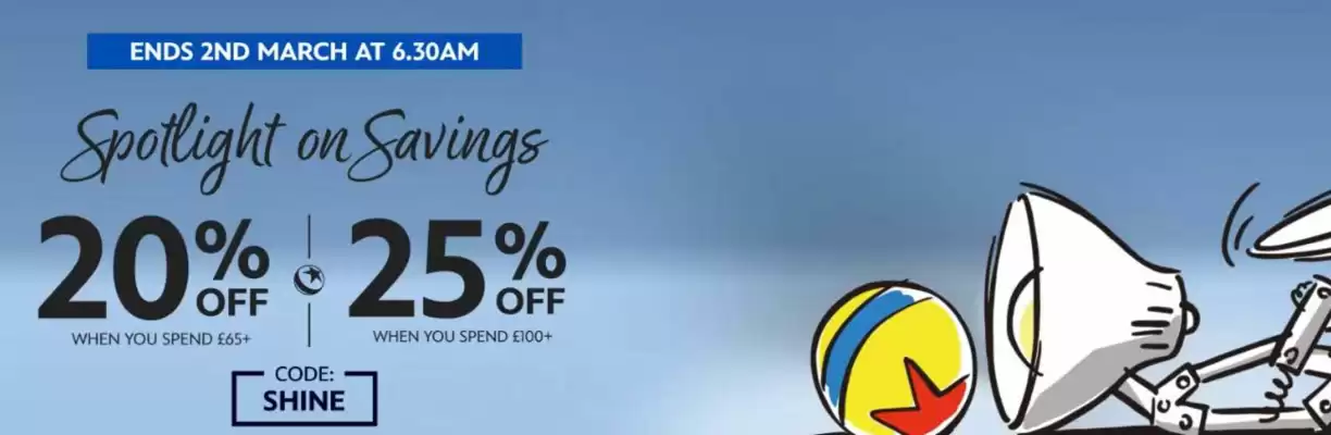 Disney Store leaflet (valid until 2-03)