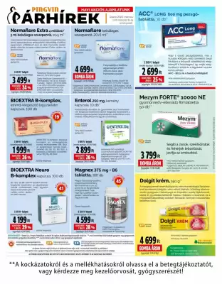 Pingvin Patika akciós újság (érvényes eddig: 31-03)