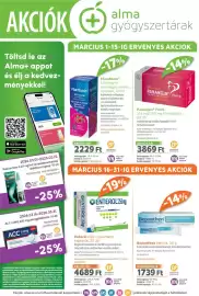 Alma Gyógyszertárak akciós újság Oldal 1