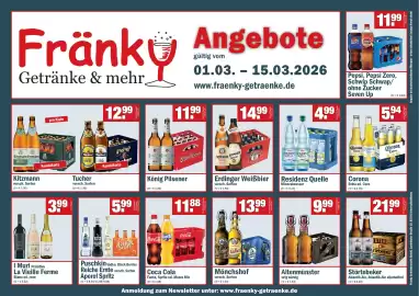 Fränky Getränke Prospekt Seite 1