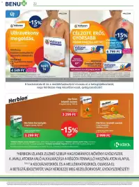 Benu Gyógyszertárak akciós újság Oldal 22