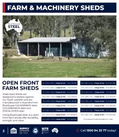 Wide Span Sheds catalogue Page 2