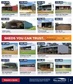 Wide Span Sheds catalogue Page 3
