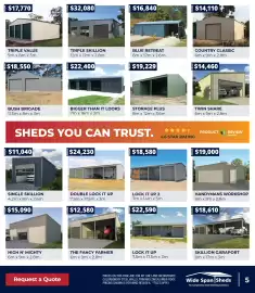 Wide Span Sheds catalogue Page 5