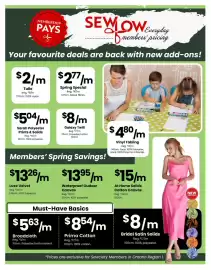 Fabricland flyer Page 2