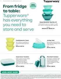 Tupperware flyer Page 1