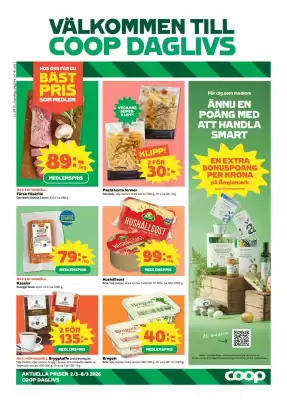 Coop Daglivs reklamblad (giltig till och med 9-03)