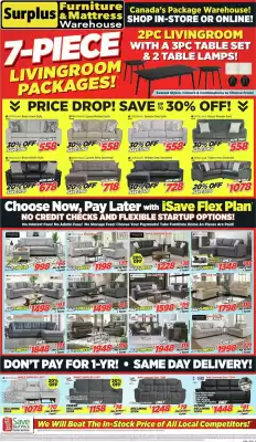 Surplus Furniture flyer (valid until 9-03)