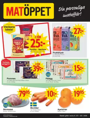 Matöppet reklamblad (giltig till och med 8-03)