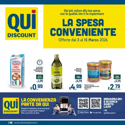 Volantino Qui Discount (valido fino al 15-03)