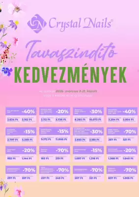 Crystal Nails akciós újság (érvényes eddig: 31-03)