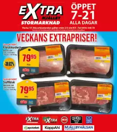 Extra Mjällby Stormarknad reklamblad vecka 10 Sida 1