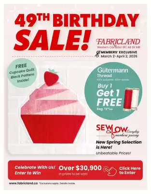 Fabricland flyer (valid until 16-03)