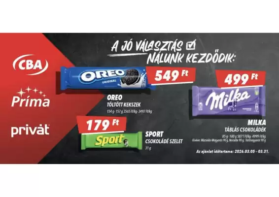 CBA akciós újság (érvényes eddig: 31-03)