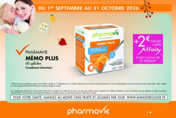 PharmaVie (valable jusqu'au 31-10)